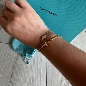18K rose  Gold Tiffany & Co. T Wire Bracelet